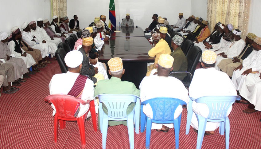 Unité et responsabilité au menu de la rencontre entre  le Président de l’Union des Comores et les oulémas à Anjouan